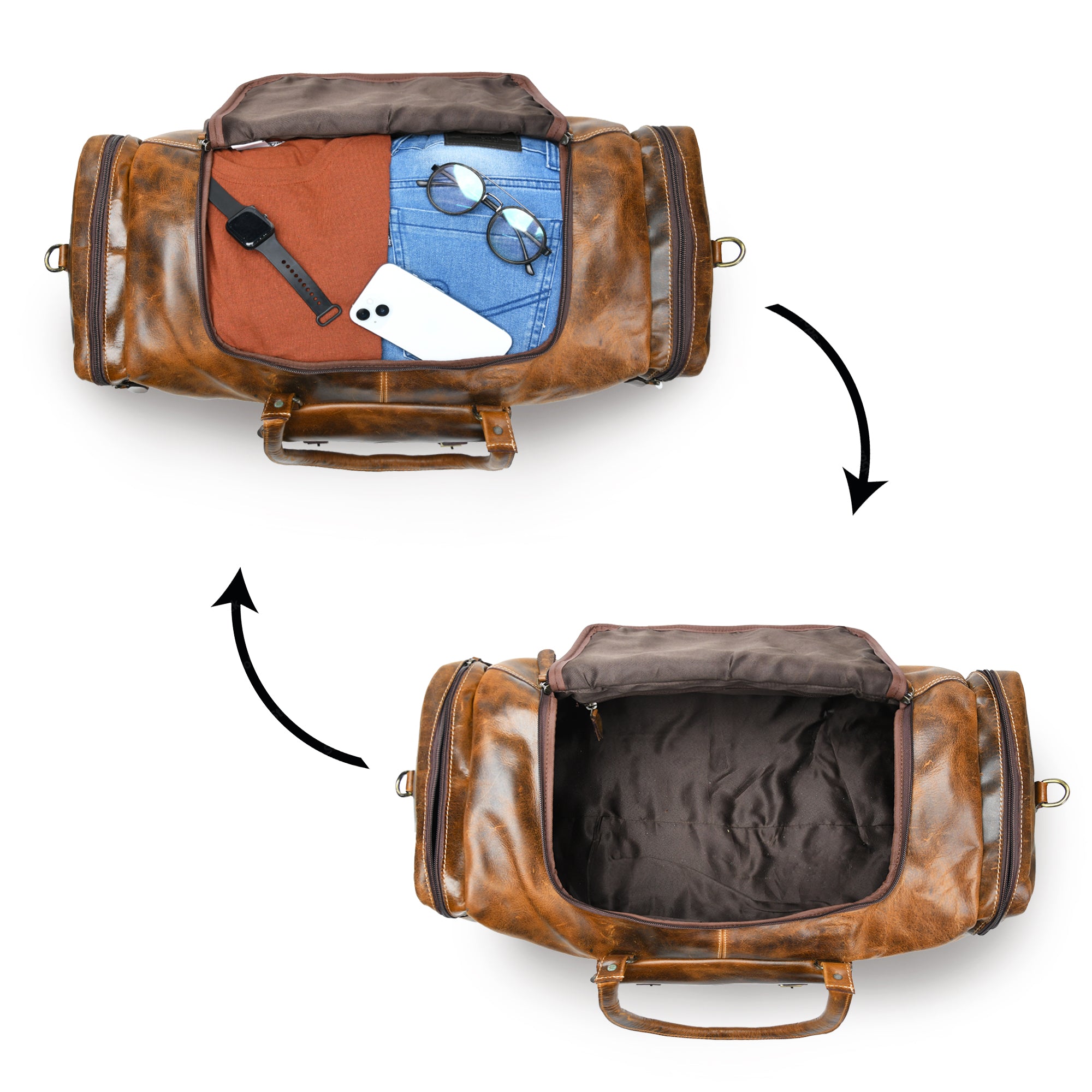 Nomad Heritage Leather Duffel Bag